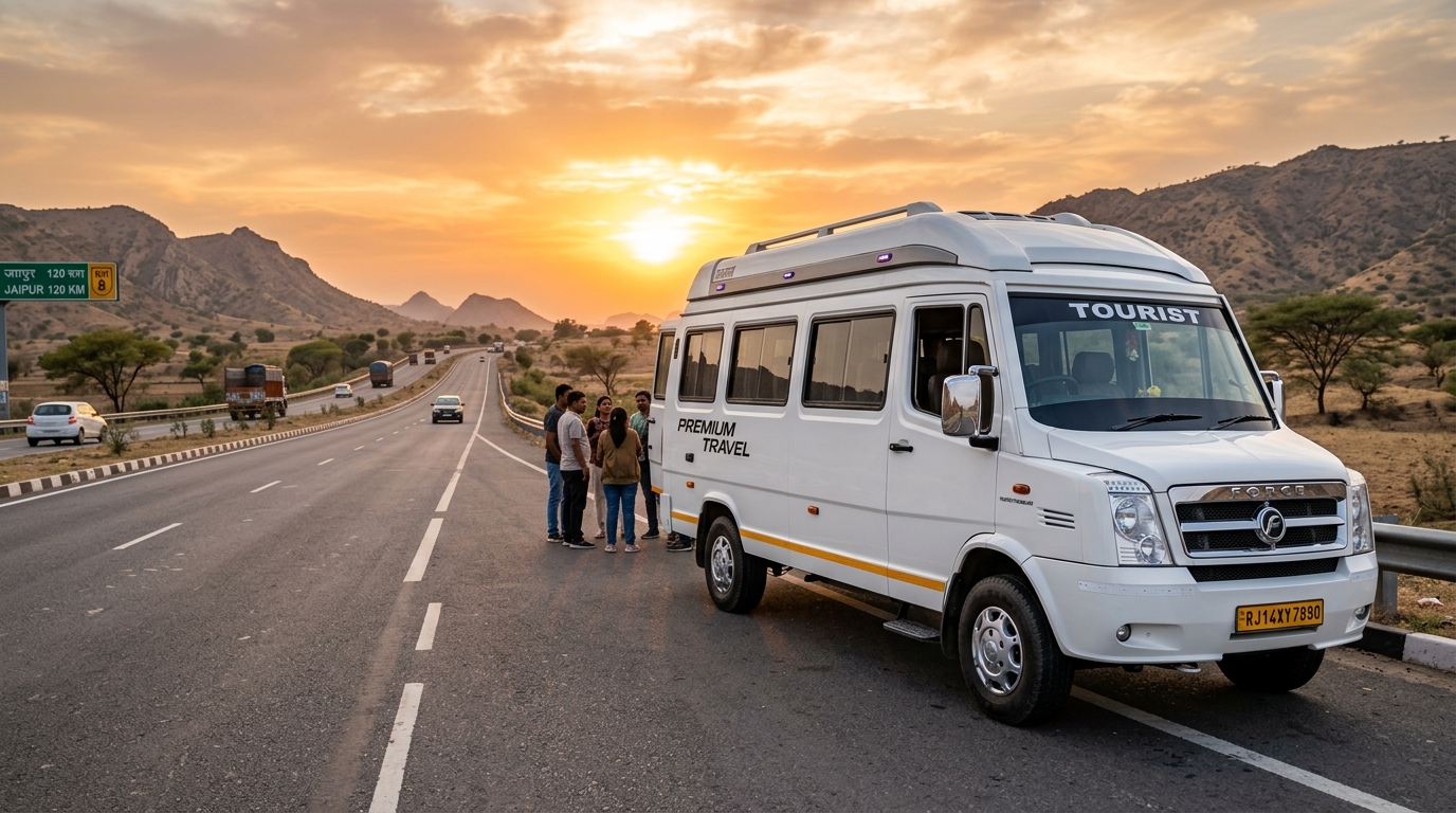 Luxury Tempo Traveller Rental in Khatu Shyam Ji
